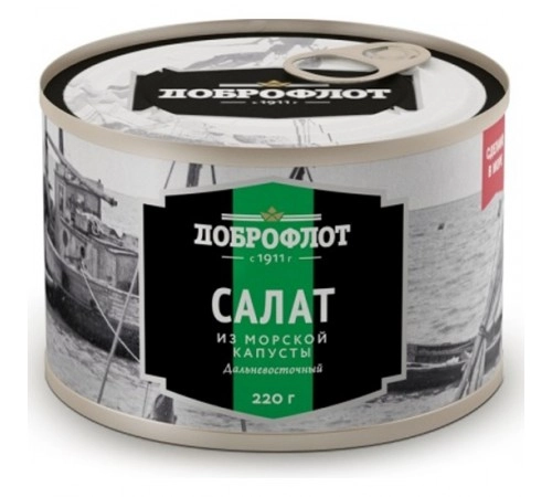 Салат из морской капусты Дальневосточный Доброфлот 220 гр Салат из морской капусты Дальневосточный Доброфлот 220 гр