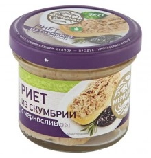 Риет из скумбрии с черносливом Меридиан 100г