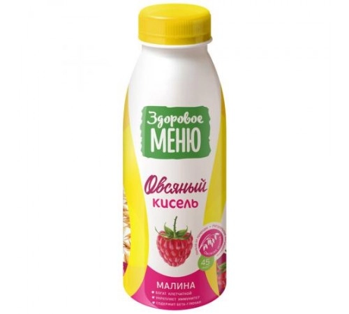 Кисель овсяный малина Здоровое меню 250гр