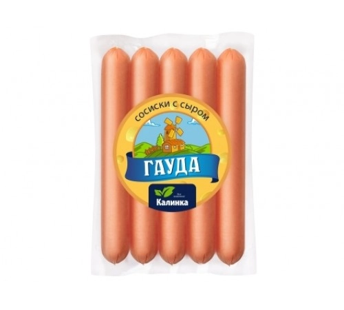 Сосиски Гауда куриные Калинка 350гр Сосиски Гауда куриные Калинка 350гр