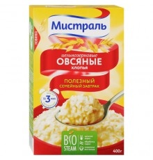 Хлопья Овсяные Мистраль 400 гр