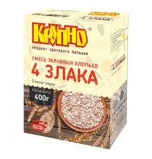 Хлопья 4 злака  КРУПНО 400г