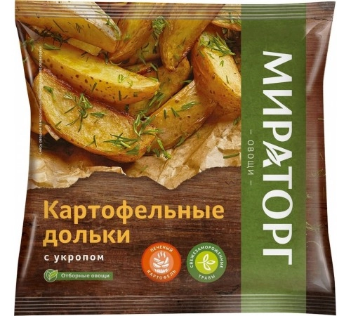 Дольки картофельные с укропом Мираторг 400гр Дольки картофельные с укропом Мираторг 400гр