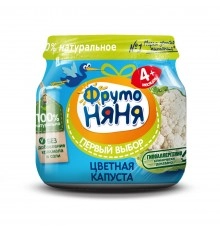 Пюре овощное цветная капуста ФрутоНяня 80 гр