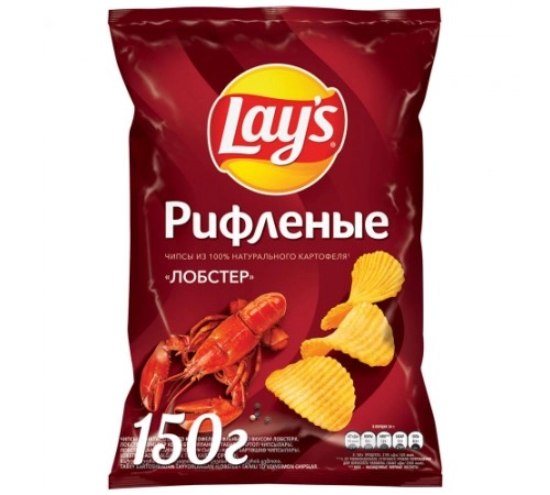 Чипсы картофельные Лобстер Лэйс 140г Чипсы картофельные Лобстер Лэйс 140г