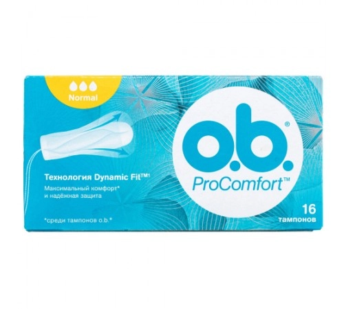 Тампоны ProComfort нормал 3 капли ОВ 16шт Тампоны ProComfort нормал 3 капли ОВ 16шт