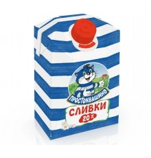 Сливки ультрапастеризованные Простоквашино 200г 20%