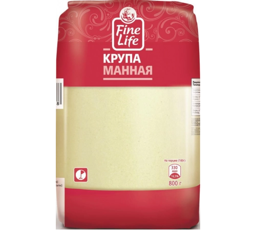 Крупа манная Fine Life 800г Крупа манная Fine Life 800г