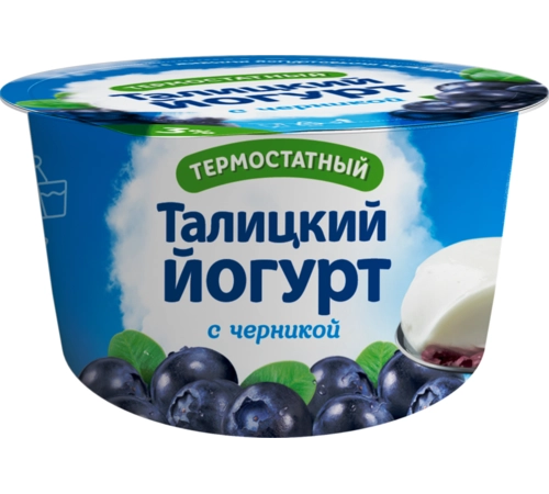 Йогурт черника Талицкий 125 гр 3% Йогурт черника Талицкий 125 гр 3%