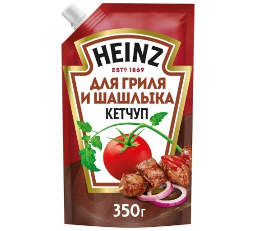 Кетчуп для гриля и шашлыка дой-пак Хайнц 320г Кетчуп для гриля и шашлыка дой-пак Хайнц 320г