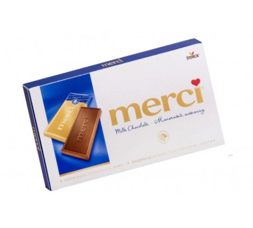 Шоколад молочный Merci 100г