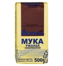 Мука фас Гарнец Ржаная 500гр