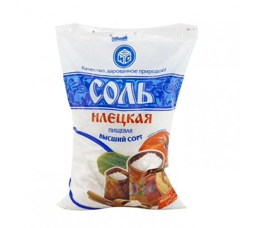 Соль крупная йодированная Илецкая 1кг