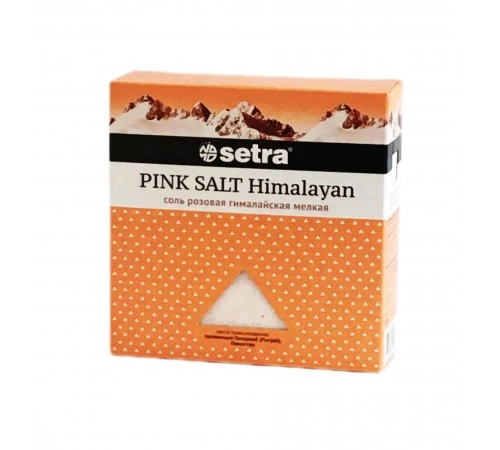 Соль розовая мелкая Сетра 500гр