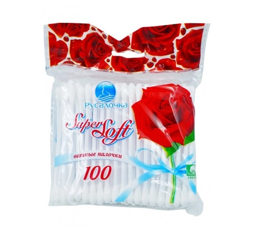 Палочки ватные Super Soft Русалочка 100шт Палочки ватные Super Soft Русалочка 100шт