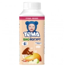Йогурт питьевой Груша-яблоко Тёма 210г 2.8%