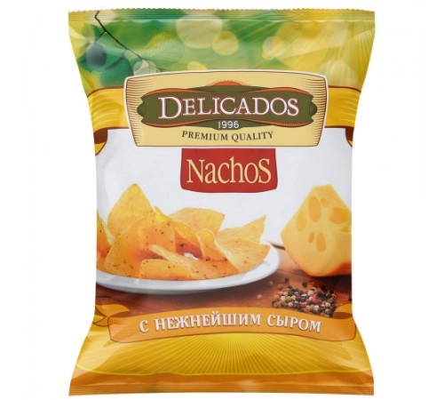 Чипсы кукурузные Начос сыр Delicados 75 гр