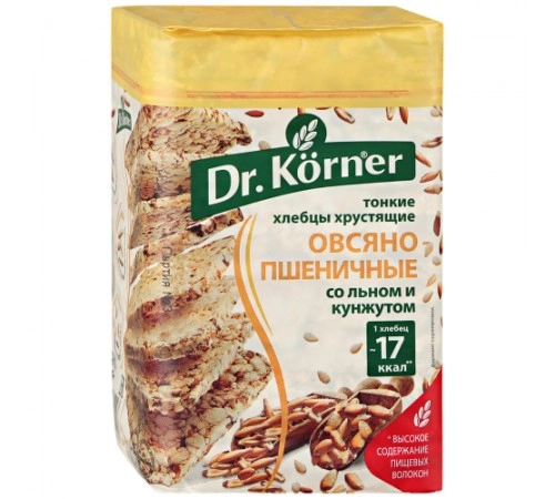 Хлебцы Овсяно-пшеничные Dr.Korner 100 гр