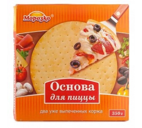 Основа для пиццы замороженная Морозко 350 гр Основа для пиццы замороженная Морозко 350 гр