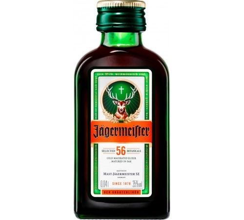 Ликер Ягермайстер десертный 0,04 л. 35% Ликер Ягермайстер десертный 0,04 л. 35%