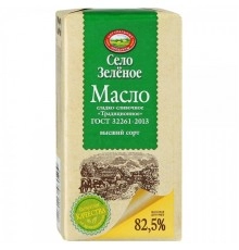 Масло сливочное традиционное Село Зеленое 175 гр 82,5%