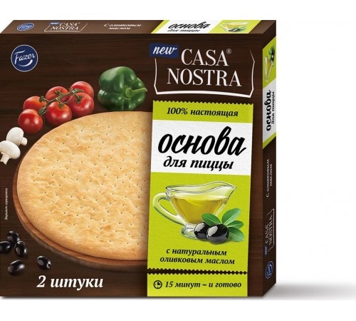 Основа для пиццы замороженная Casa Nostra 350 гр Основа для пиццы замороженная Casa Nostra 350 гр