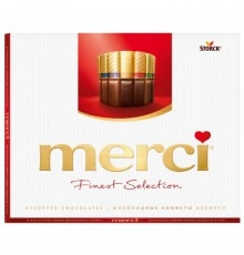 Конфеты Набор шоколадных конфет ассорти Merci 250 г