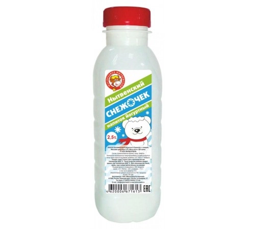 Напиток кисломолочный Снежок Нытвенский 400гр 2,5% Напиток кисломолочный Снежок Нытвенский 400гр 2,5%
