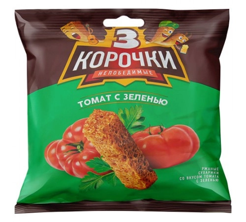 Сухарики Томат 3 корочки 100гр Сухарики Томат 3 корочки 100гр