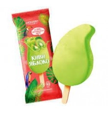 Мороженое эскимо Киви-Яблоко Мусс 80гр