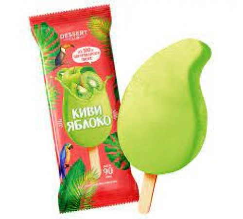 Мороженое эскимо Киви-Яблоко Мусс 80гр Мороженое эскимо Киви-Яблоко Мусс 80гр