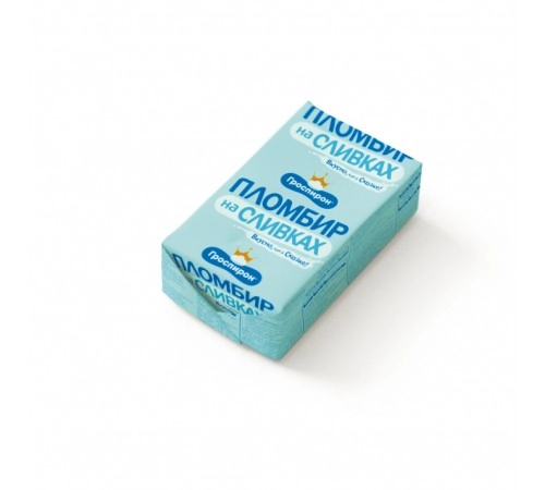 Мороженое Пломбир на сливках брикет Гроспирон 90г