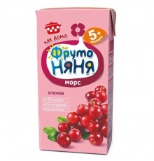 Морс Клюква ФрутоНяня 200мл