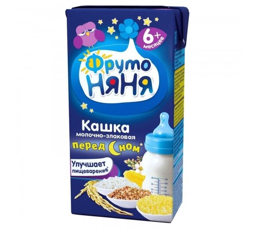 Каша молочно-злаковая жидкая ФрутоНяня 200мл Каша молочно-злаковая жидкая ФрутоНяня 200мл