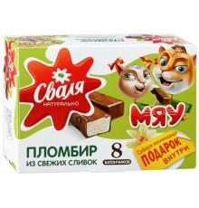 Мороженое Пломбир Мяу из свежих сливок Сваля 22 гр
