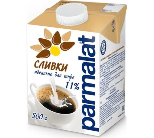 Сливки Ультрапастеризованные Parrmalat 500г 11%