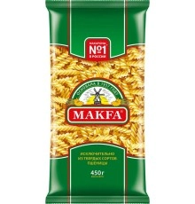 Макароны спирали Макфа 400гр