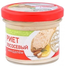 Риет из лосося с миндалем Меридиан 100г