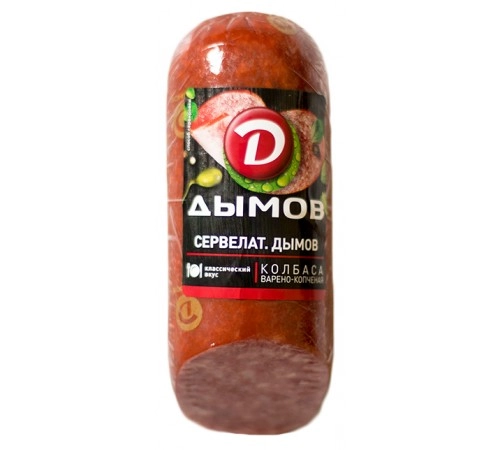 Сервелат Дымов в/к в/у со срезом 330 гр