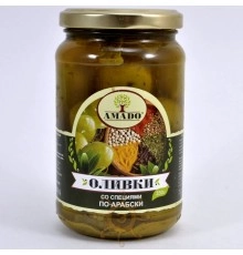 Оливки по-сицилийски,по-арабски Amado 350г