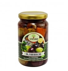 Оливки по-средиземному Amado 350г