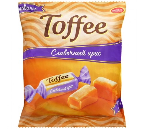 Конфеты Ирис сливочный Toffee 250 гр Конфеты Ирис сливочный Toffee 250 гр