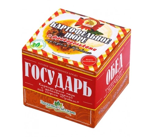 Картофельное пюре с фрикадельками замороженное Государь 250 гр