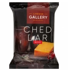 Сыр твердый Чеддер красный кусок Cheese Gallery 250 гр 50%
