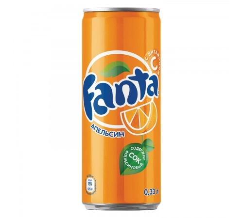 Напиток газированный Fanta 0.33мл Польша Напиток газированный Fanta 0.33мл Польша