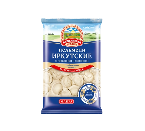 Пельмени Иркутские Мишкинский продукт 800г