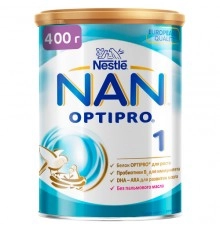 Смесь молочная OPTIPRO 1 с рождения сухая Nestle NAN 400гр