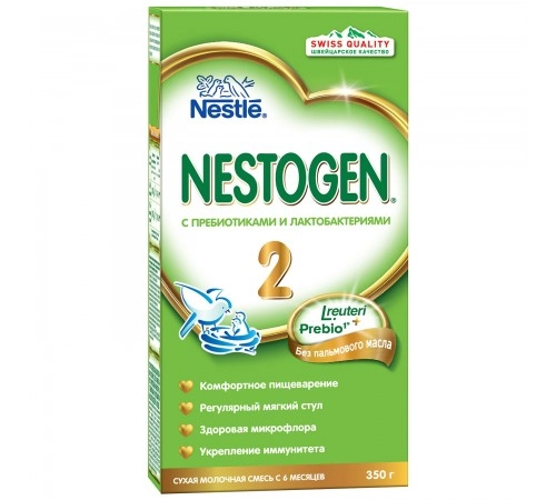 Смесь молочная NESTOGEN 2 с 6 месяцев Nestle 350гр Смесь молочная NESTOGEN 2 с 6 месяцев Nestle 350гр