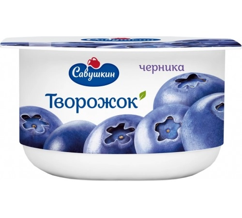 Творожок Черника Савушкин 120гр 3,5% Творожок Черника Савушкин 120гр 3,5%