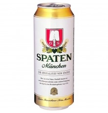 Пиво Шпатен 5,2% 0,5 л ж/б